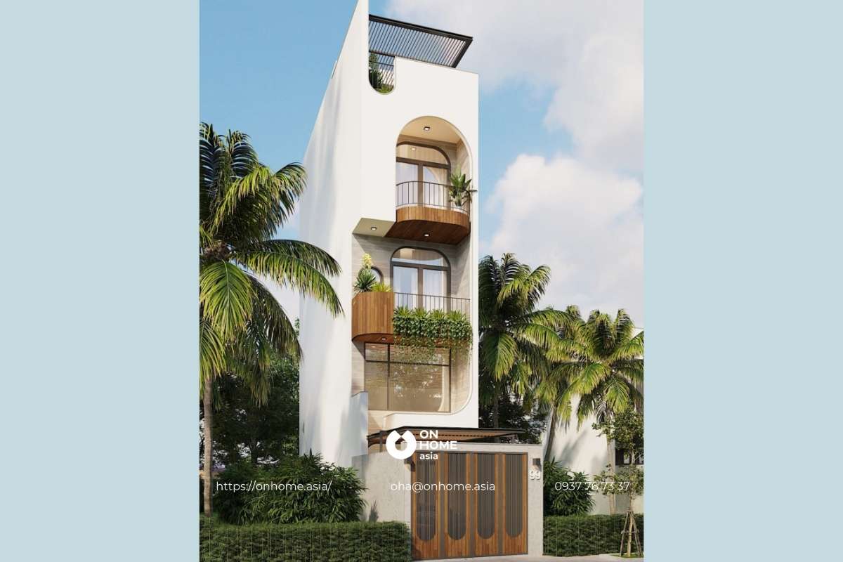 Thiết kế nhà phố 4 tầng 4x16 đẹp