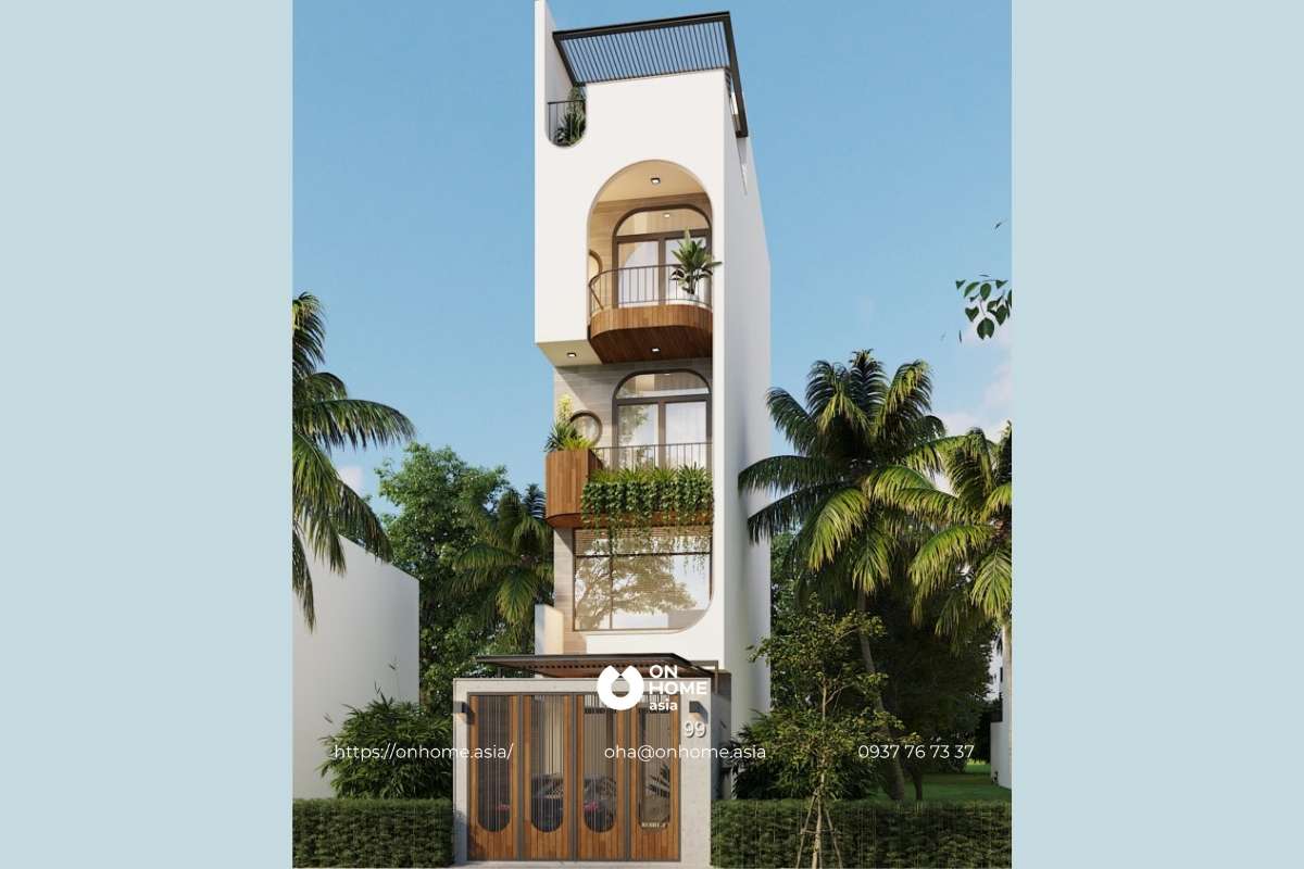 Thiết kế nhà phố 4 4x16