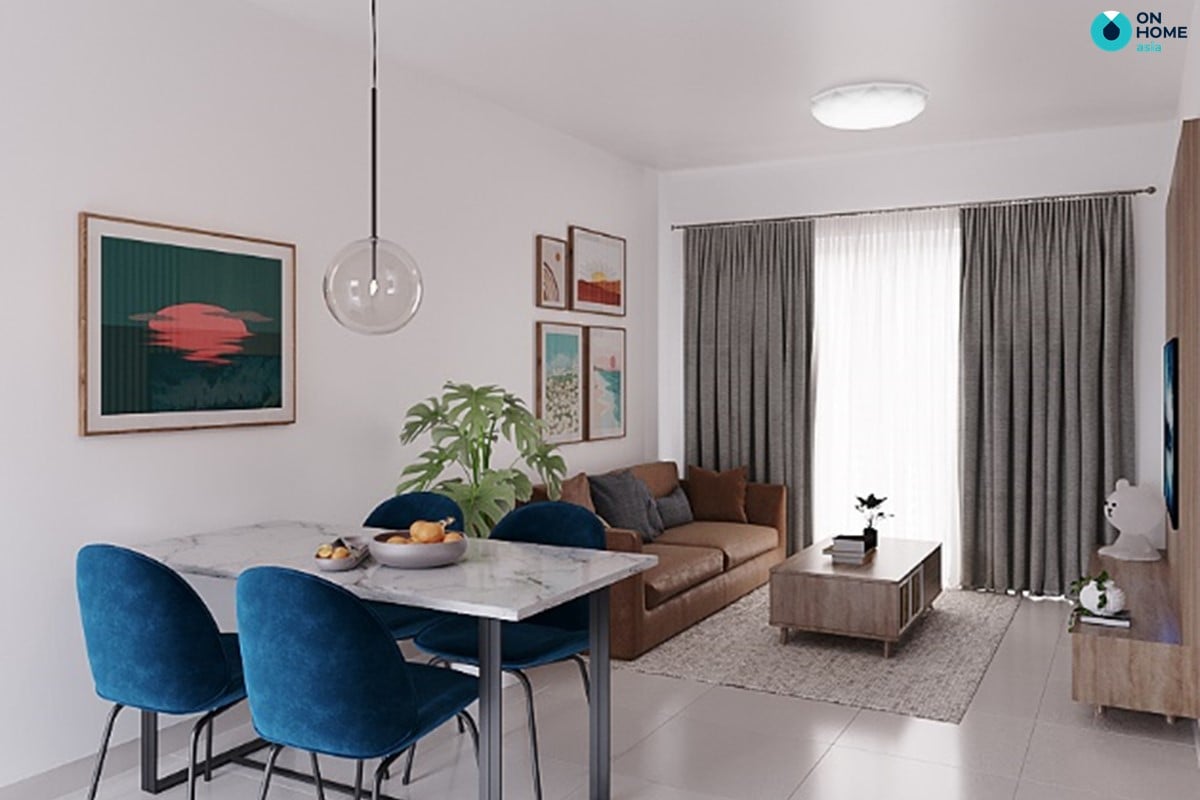 Bàn ăn căn hộ Habitat 2 phòng ngủ