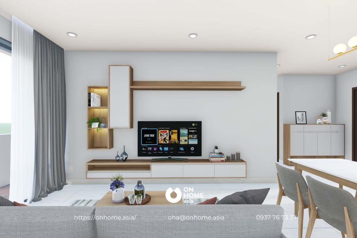 Kệ tivi treo tường đẹp