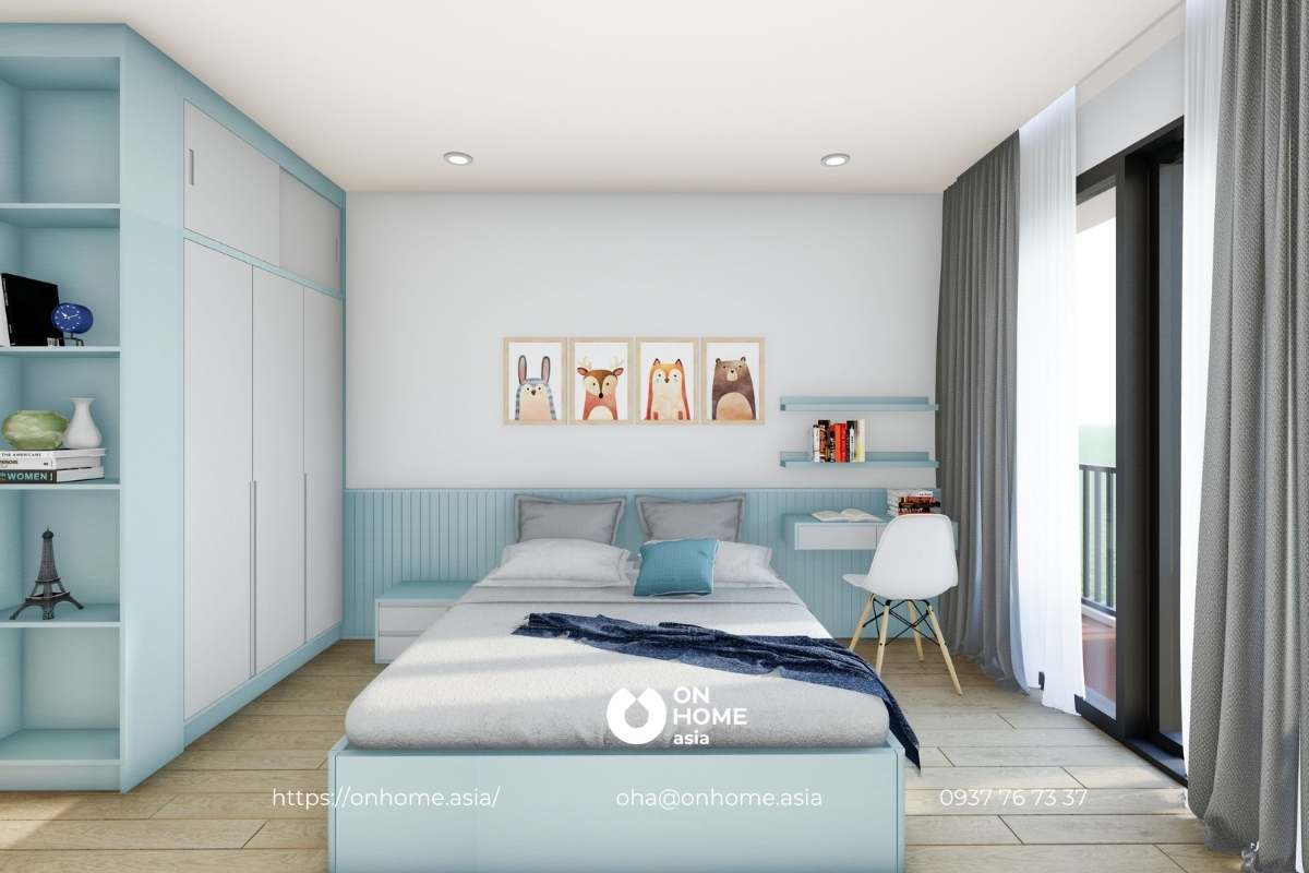 Nội thất phòng ngủ master đơn giản mà đẹp