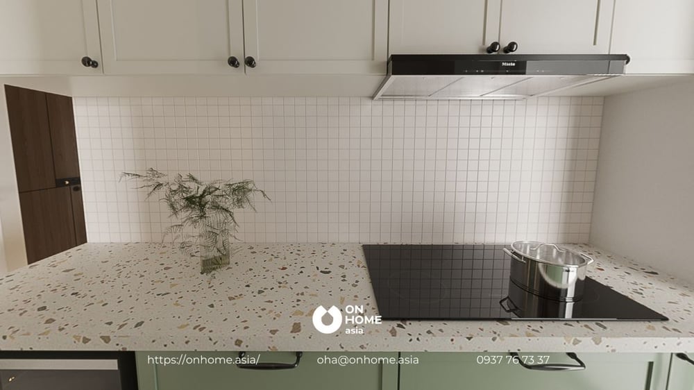 Không gian nội thất căn hộ HT Pearl 2 phòng ngủ của On Home Asia