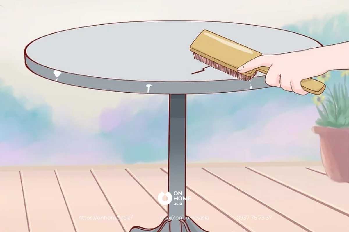 Tẩy vết rỉ sét cho đồ nội thất