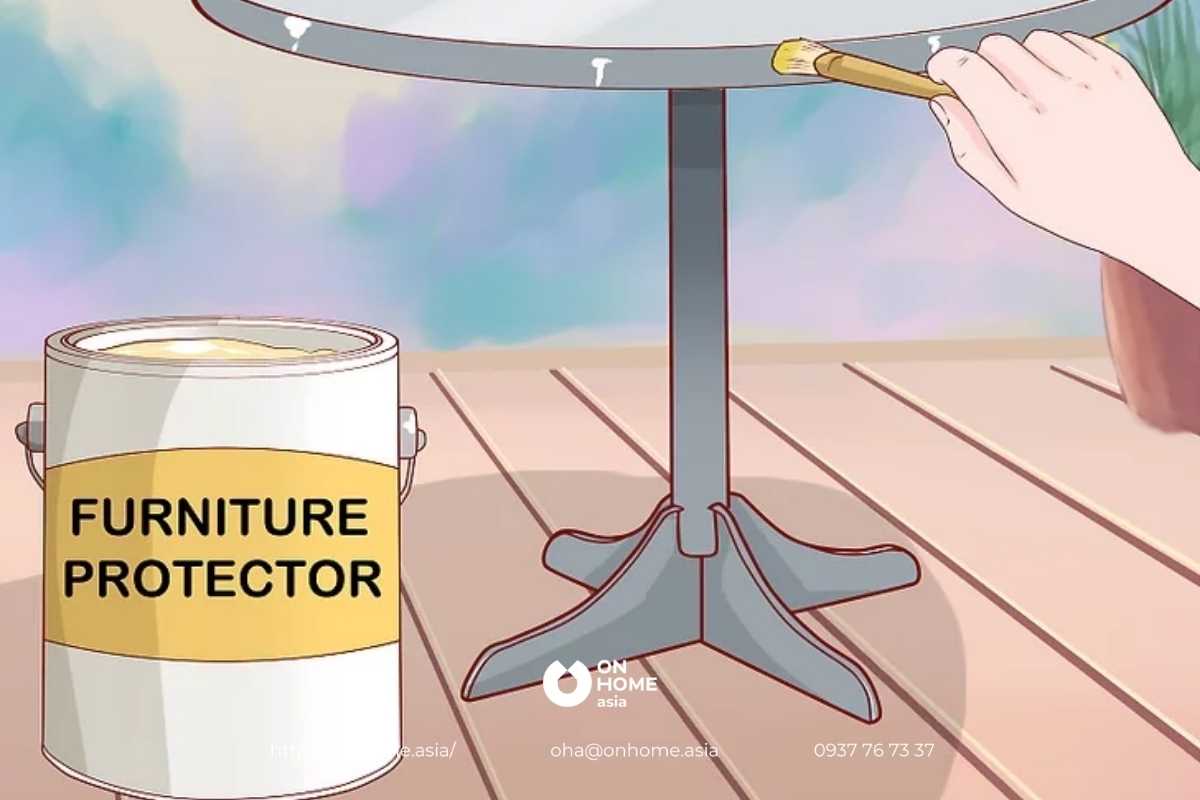 Sử dụng chất bảo vệ đồ nội thất kim loại
