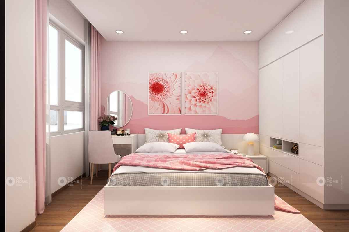 16 mẫu Phòng ngủ cho bé gái đẹp màu hồng 