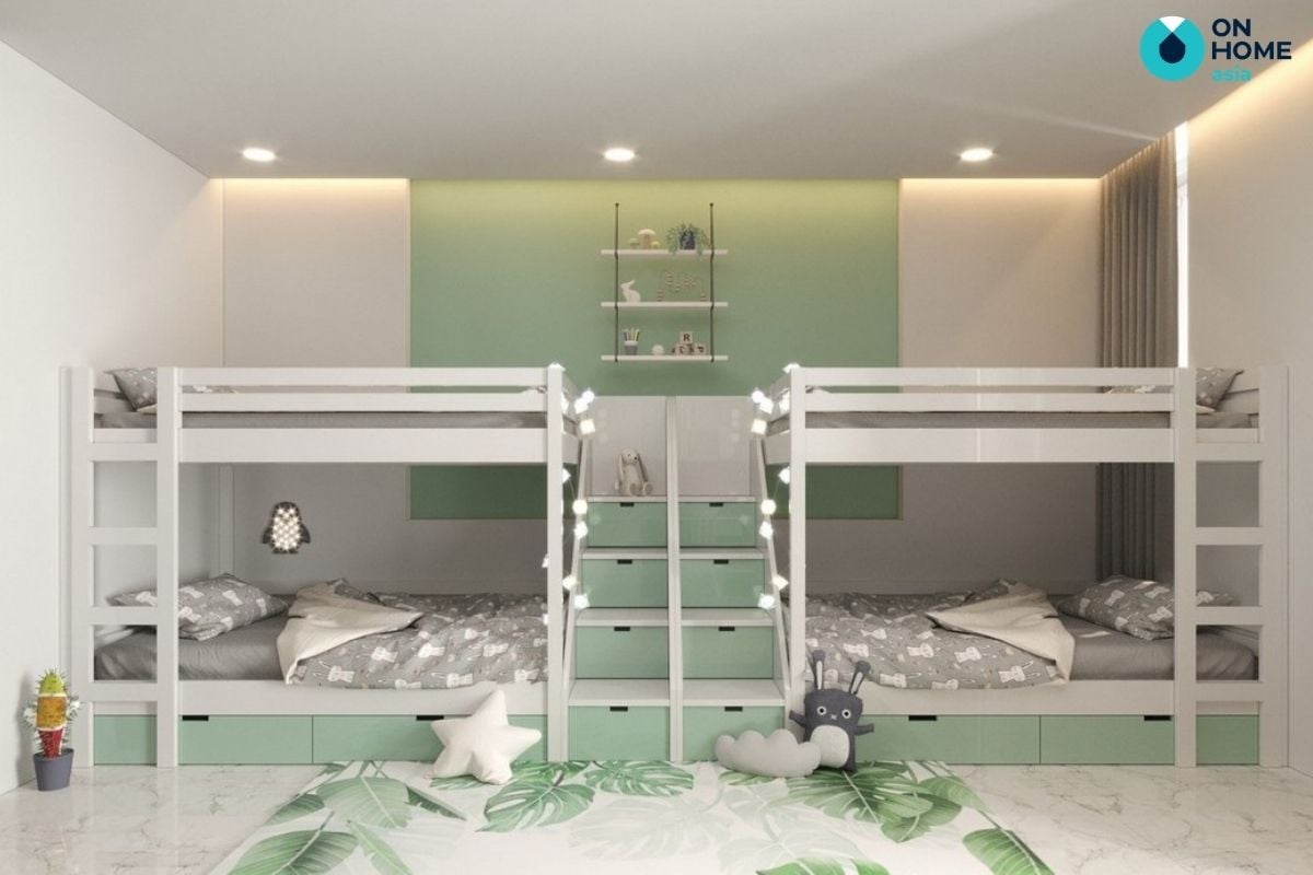 nội thất phòng ngủ trẻ em của căn hộ 2 phòng ngủ