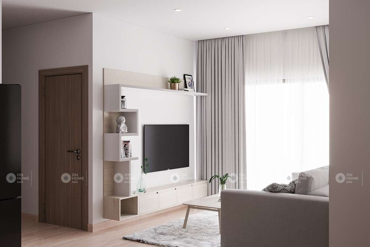 Nội thất phòng khách căn hộ chung cư Eco Xuân Lái Thiêu 2 phòng ngủ