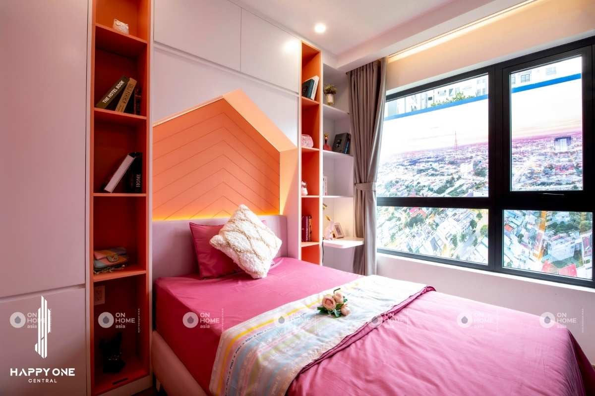 Phòng ngủ bé gái xinh căn hộ 3 phòng ngủ