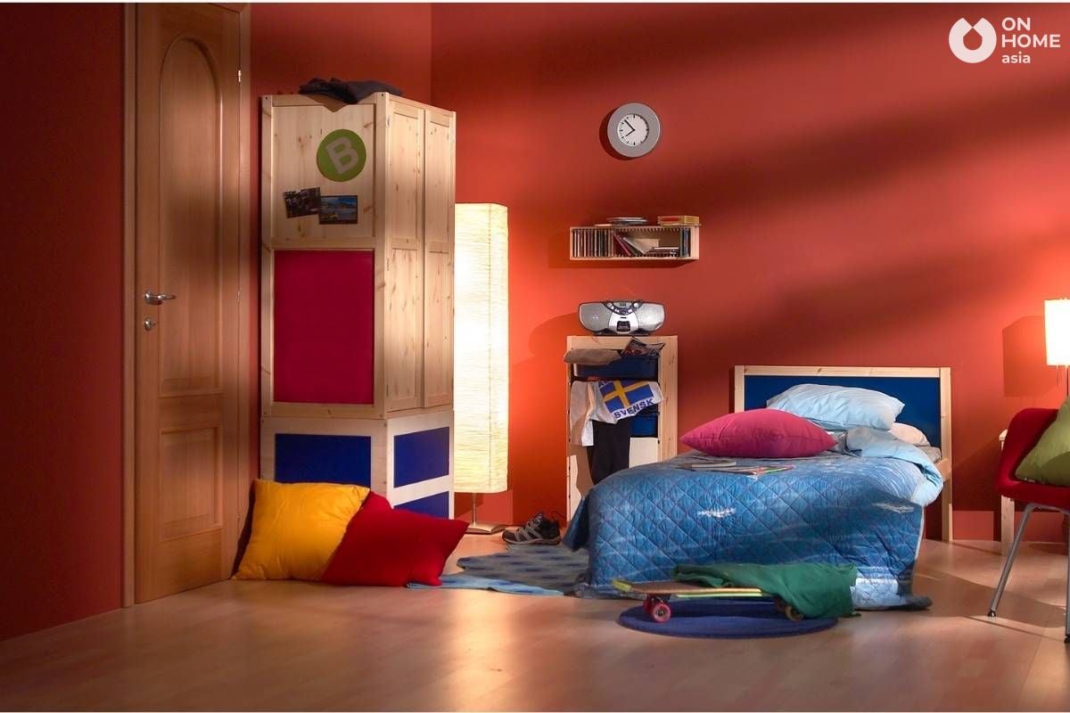Phòng ngủ bé trai đơn giản