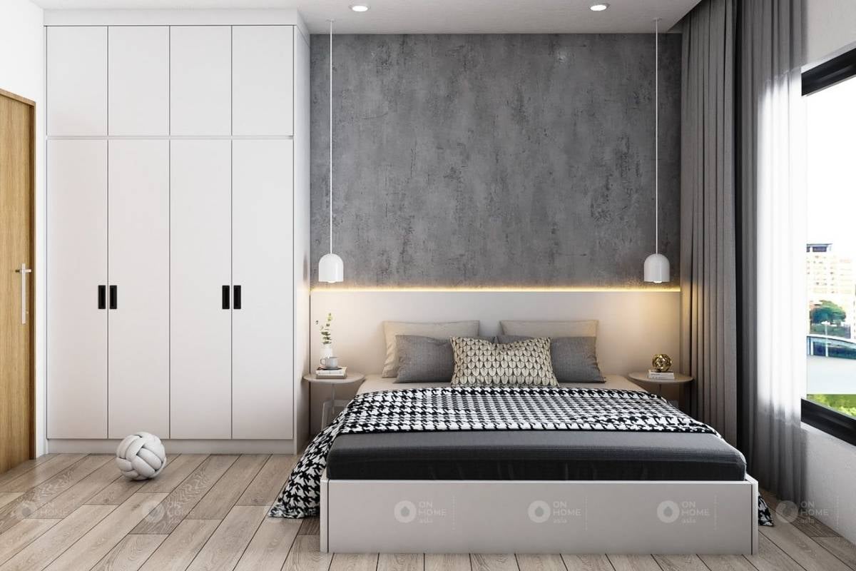 Nội thất phòng ngủ master của căn hộ Sora Gardens II 3 phòng ngủ