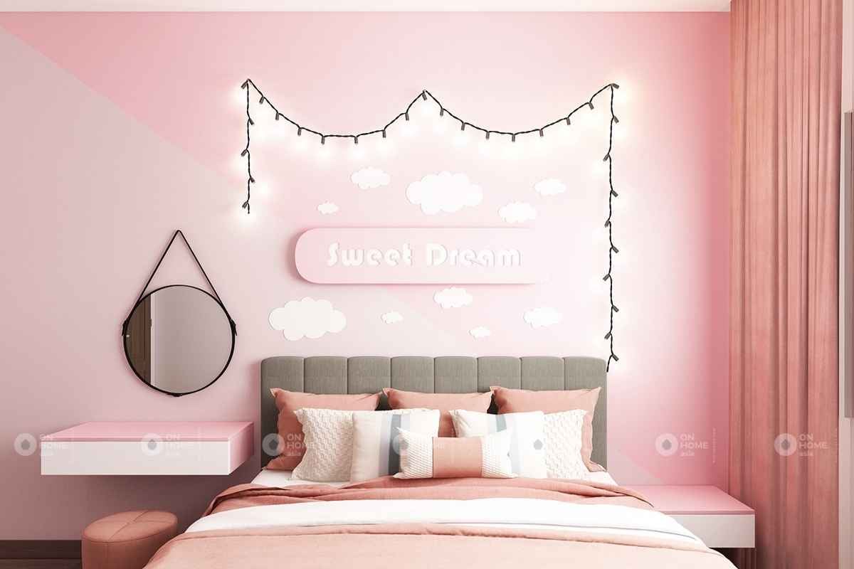 Hãy để mình lung linh trong không gian phòng ngủ màu hồng tuyệt đẹp. Với thiết kế ấn tượng và sự kết hợp hài hòa giữa tông màu hồng và những đồ nội thất sang trọng, phòng ngủ của bạn sẽ trở nên ấm áp và sang trọng. Hãy dành thời gian để xem qua hình ảnh và khám phá thêm những điều thú vị về phòng ngủ màu hồng đấy nhé.