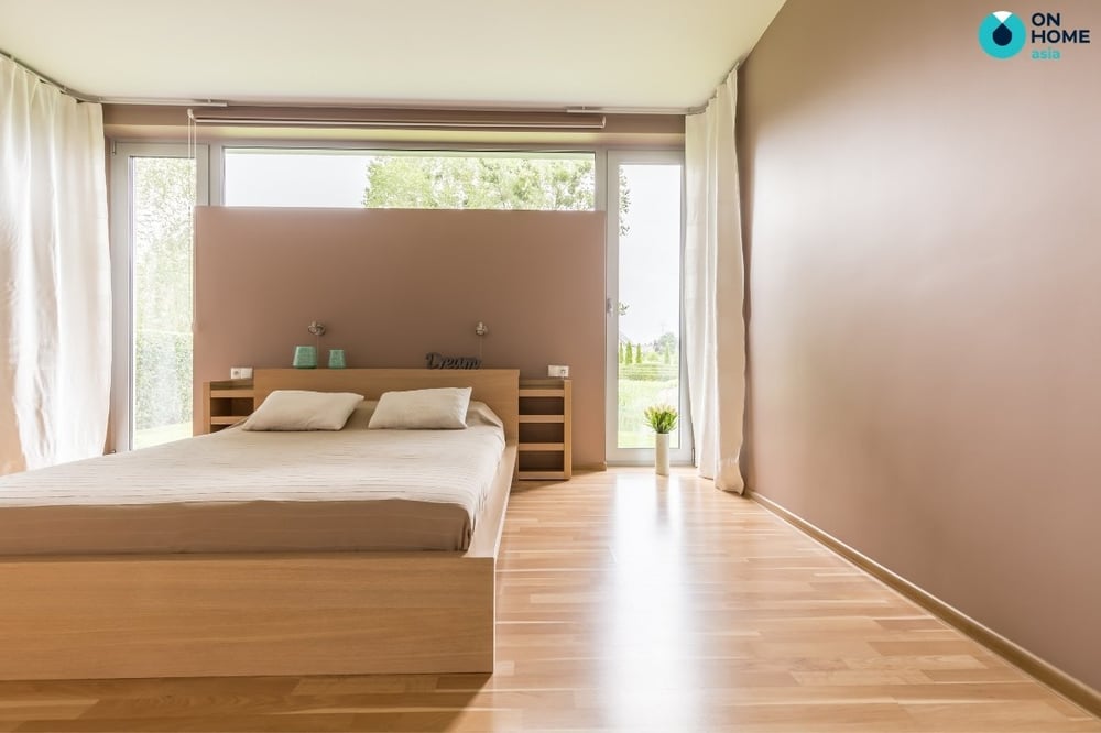 Phòng ngủ 20m2 phong cách tối giản