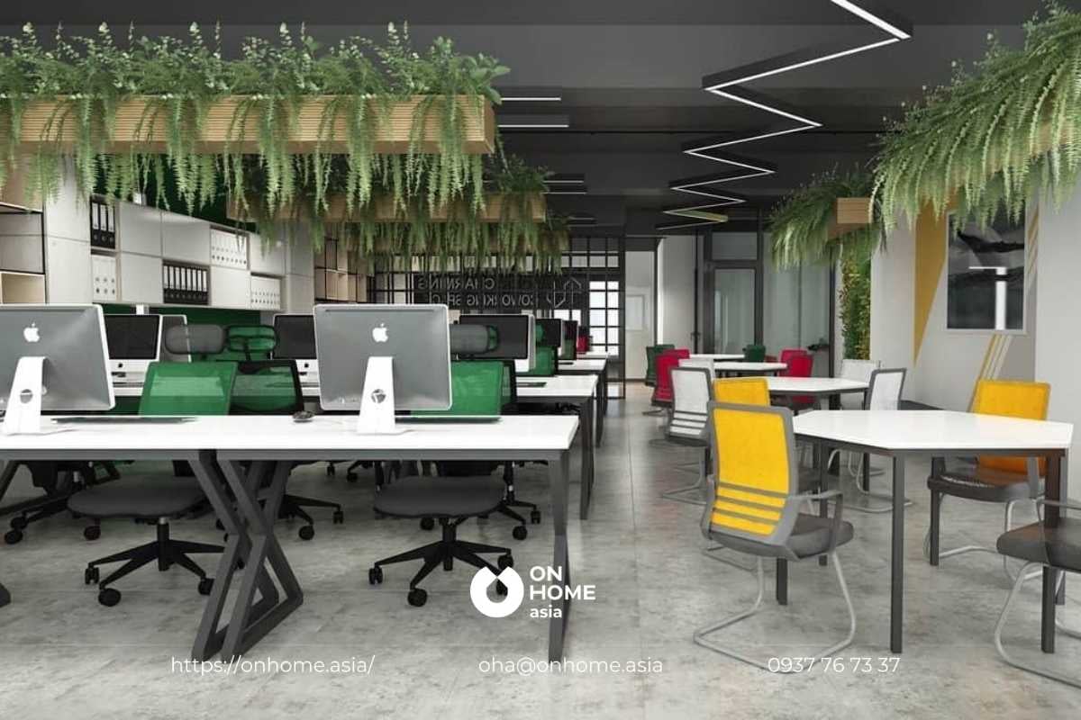 thi-cong-noi-that-van-phong-xanh (5)Thiết kế và thi công nội thất văn phòng phong cách “xanh”.