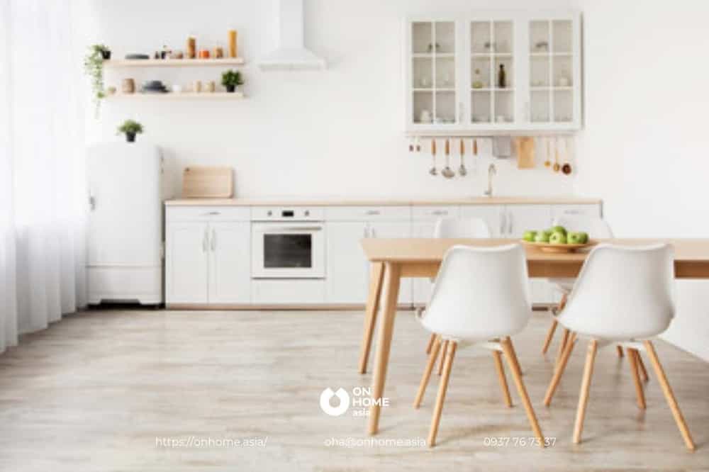 Thiết kế nhà bếp nhỏ theo phong cách Bắc Âu hiện đại
