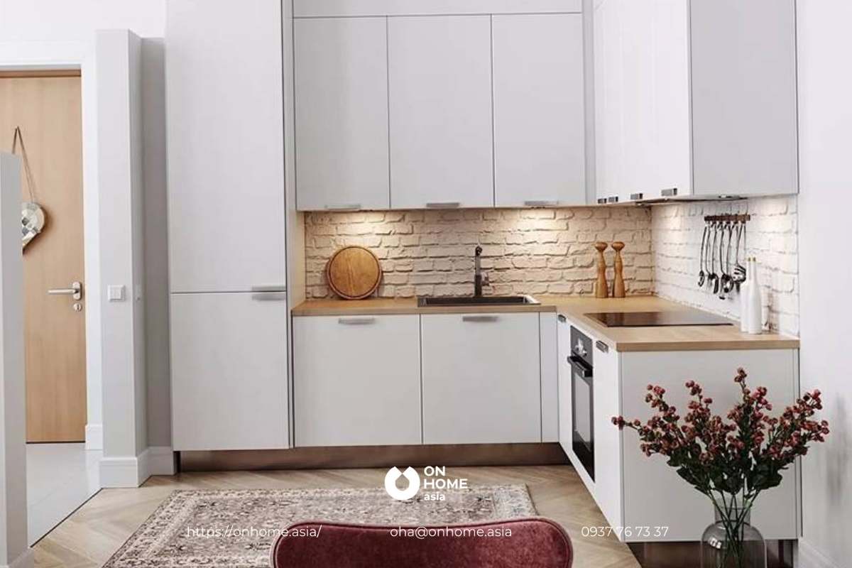 Tận dụng không gian trên cao nhà bếp nhỏ