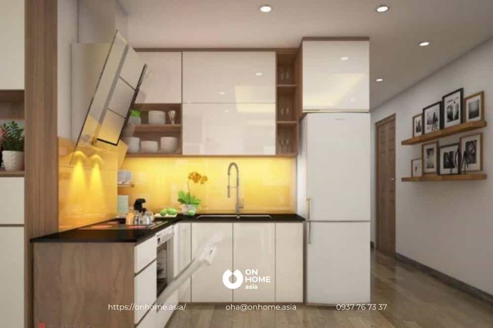 Lựa chọn màu sắc phù hợp nhà bếp nhỏ