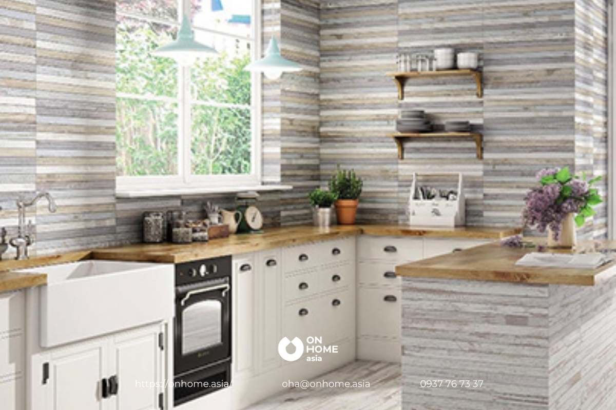 Thiết kế nhà bếp nhỏ với tủ bếp hình chữ U