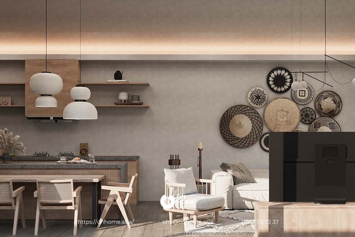 Sự hài hoà luôn mang đến cho không gian bếp sự chỉn chu và đẹp nhất.