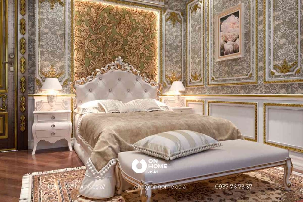 Phòng ngủ mang phong cách thiết kế nội thất Cổ Điển đẳng cấp