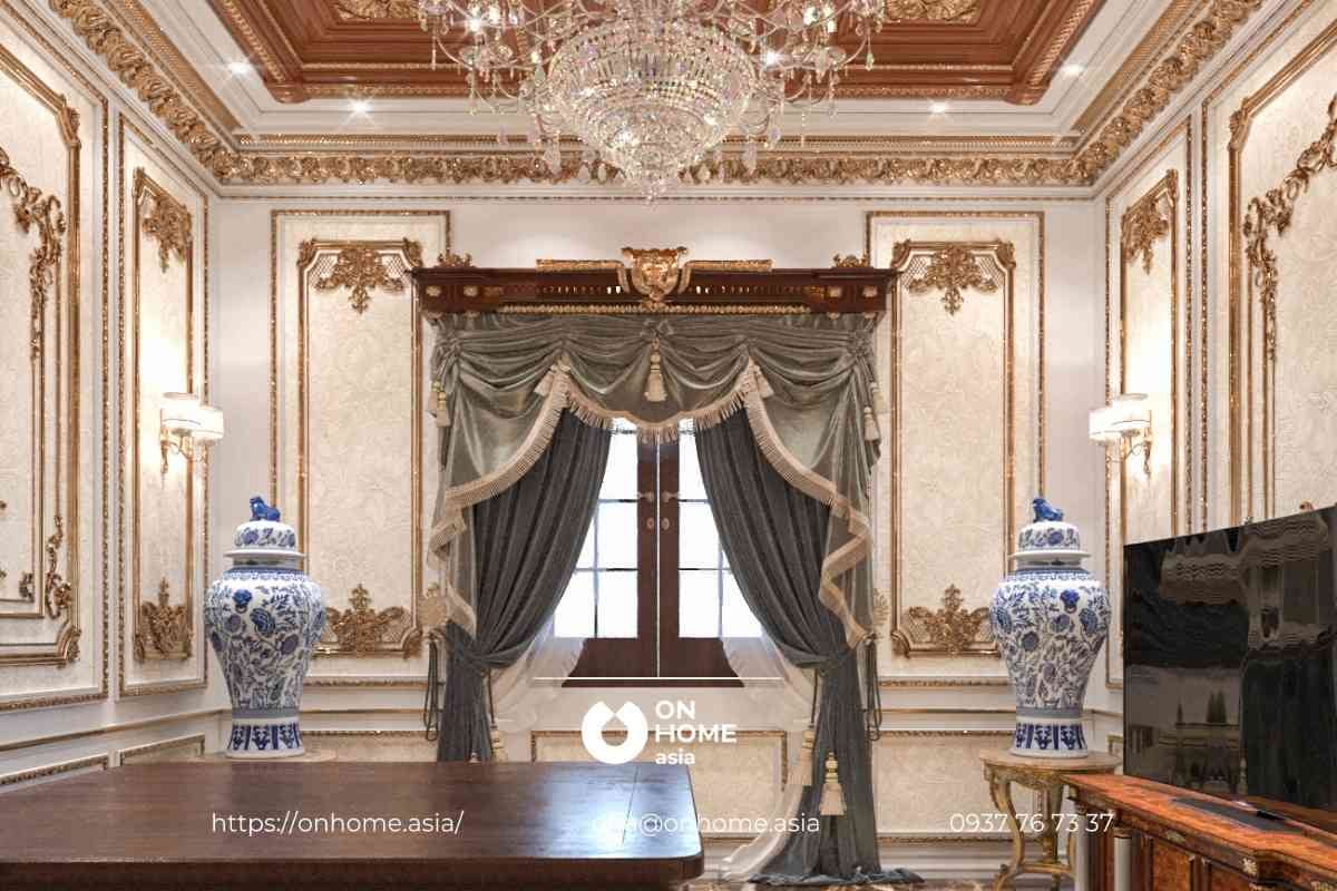 Mẫu thiết kế nội thất biệt thự Cổ Điển sang trọng mang đậm nét quý tộc