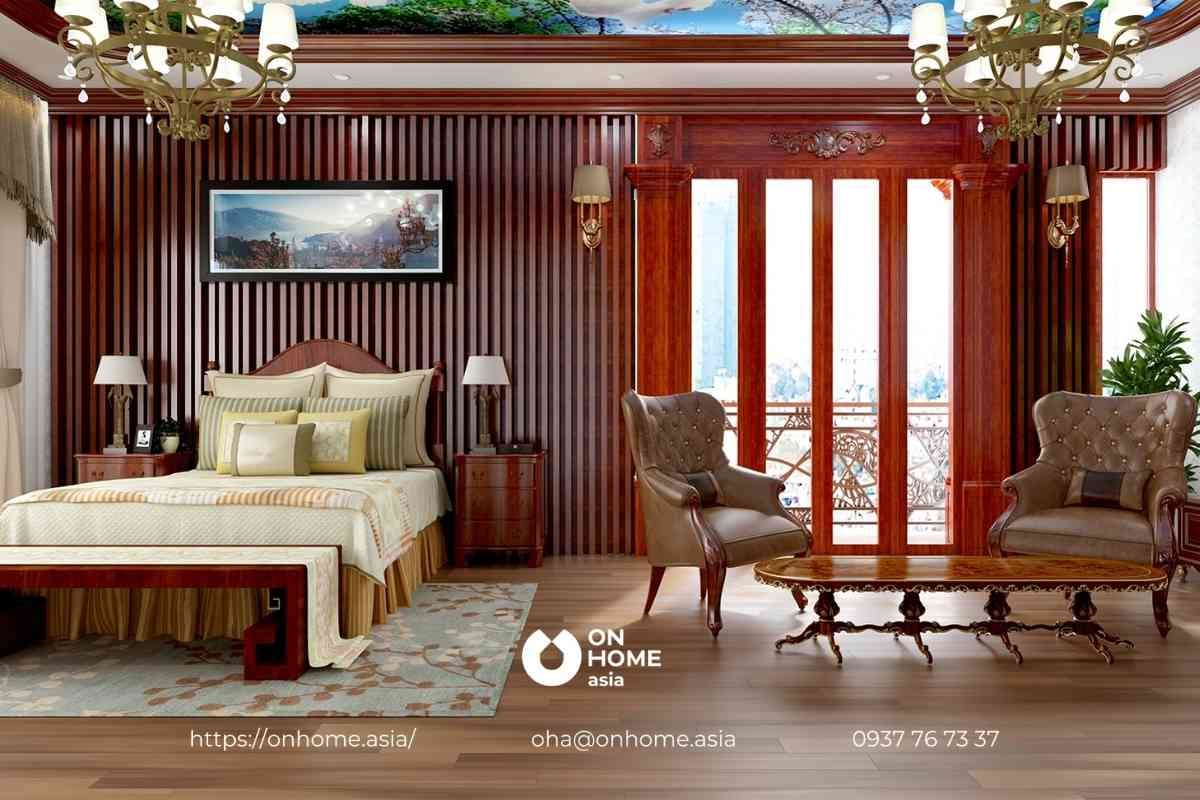 Phòng ngủ Cổ Điển từ gỗ tự nhiên cao cấp