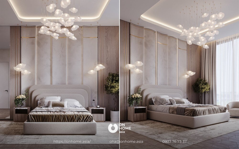 Thiết kế nội thất biệt thự sang trọng kết hợp phong cách hiện đại