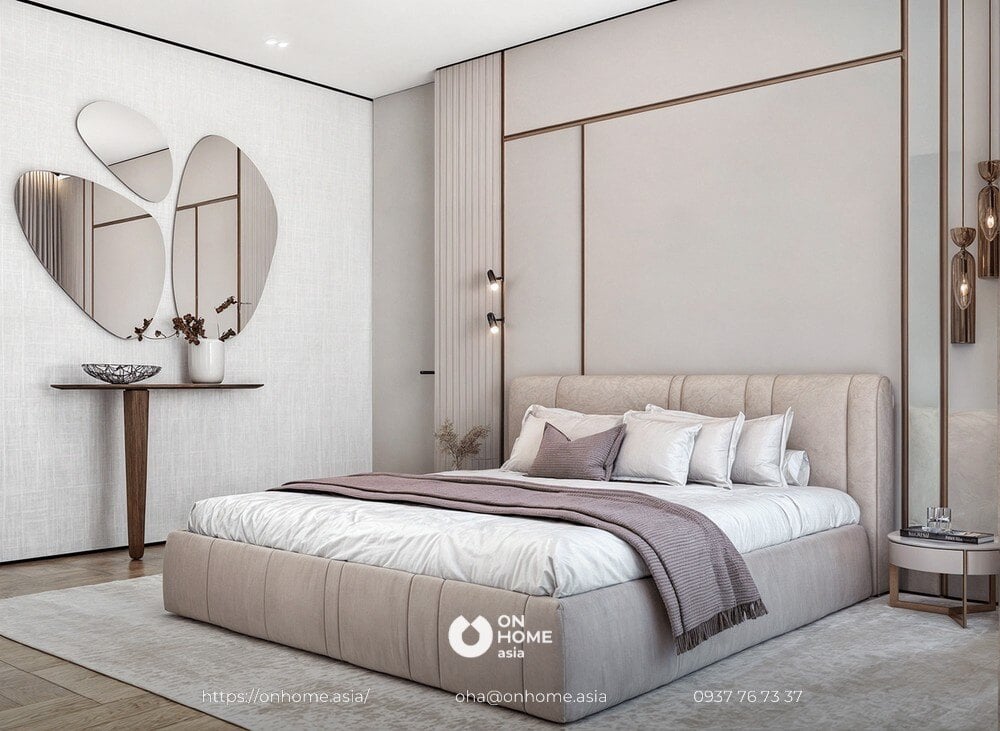 Thiết kế nội thất biệt thự sang trọng kết hợp phong cách tối giản