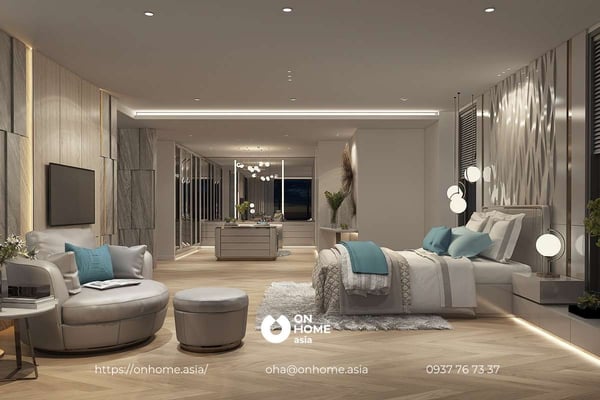 Thiết kế nội thất biệt thự song lập hiện đại với màu đen chủ đạo cho phòng bếp