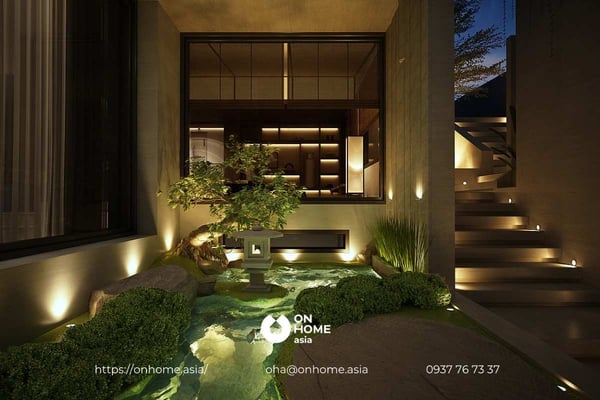 Mẫu thiết kế nội thất biệt thự song lập sang trọng, thanh lịch với màu trắng và kem