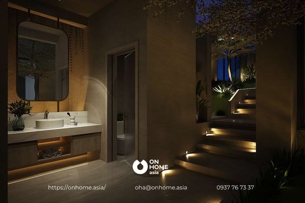 Mẫu thiết kế nội thất biệt thự song lập sang trọng, thanh lịch cho phòng làm việc