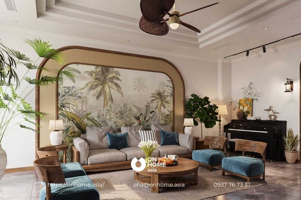 Mẫu thiết kế nội thất biệt thự song lập sang trọng, thanh lịch cho không gian rộng