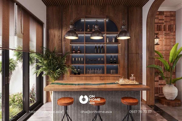 Mẫu thiết kế nội thất biệt thự song lập hiện đại, đơn giản