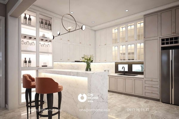 Mẫu thiết kế nội thất biệt thự song lập đẳng cấp cho phòng ngủ