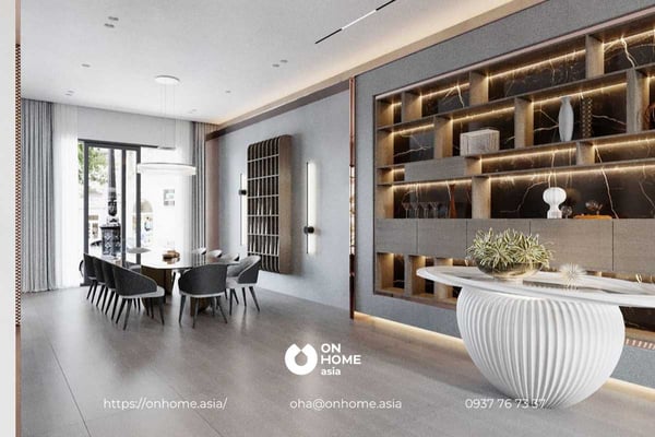 Phòng ngủ biệt thự song lập Tân Cổ Điển