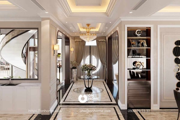 Chú trọng sân vườn khi thiết kế nội thất biệt thự song lập 