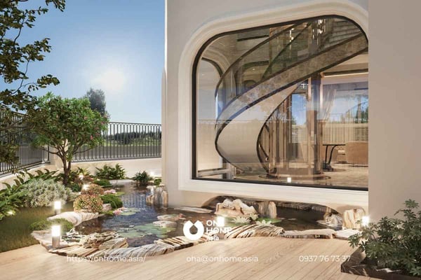 Thiết kế nội thất biệt thự song lập đậm nét Á Đông cho phòng ngủ sang trọng