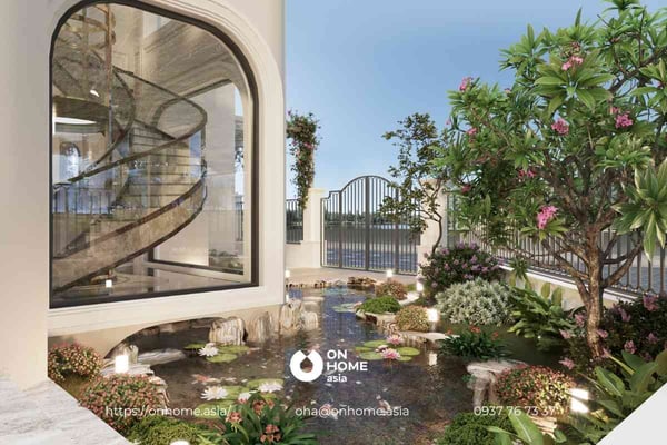 Mẫu thiết kế nội thất biệt thự song lập kết hợp sự thanh tao Nhật Bản và sự hiện đại Đông Âu