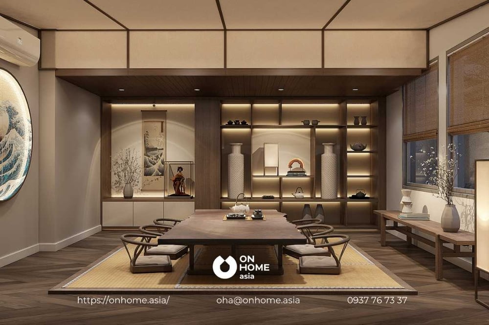 Mẫu thiết kế nội thất biệt thự song lập kết hợp sự thanh tao Nhật Bản và sự hiện đại Đông Âu