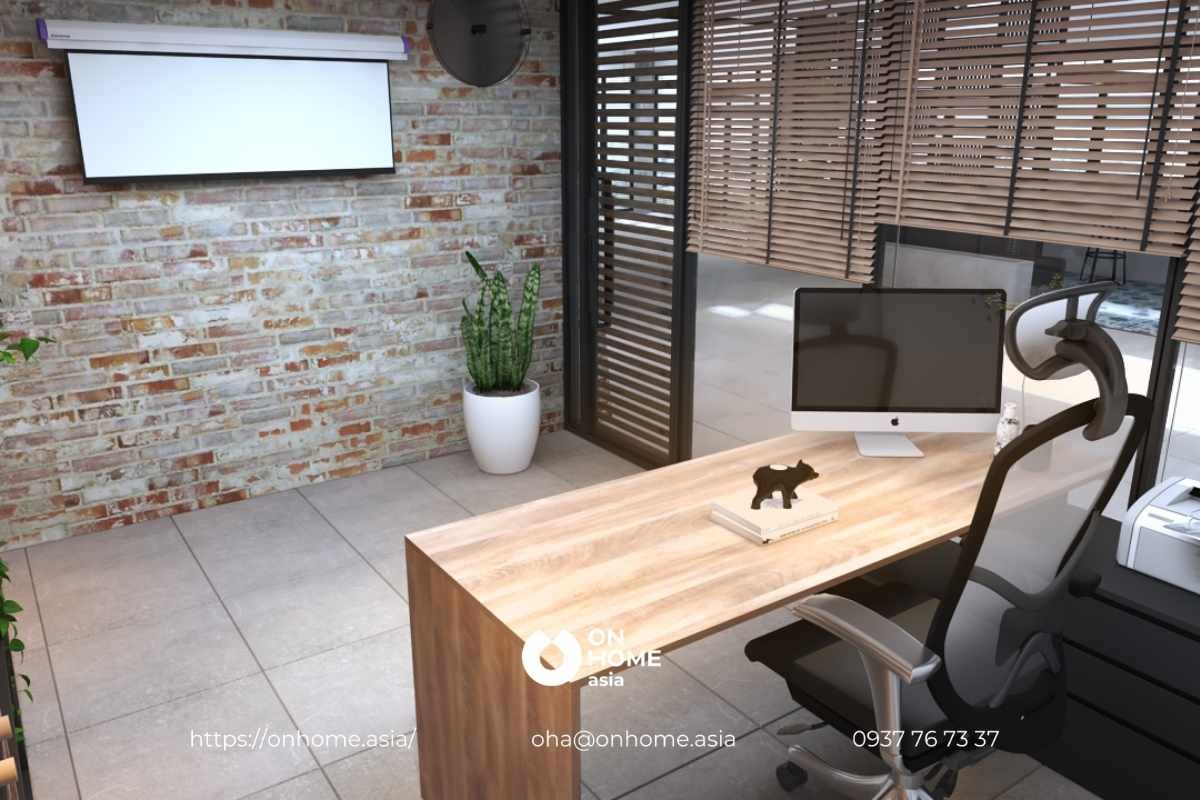 Phòng làm việc văn phòng giám đốc hiện đại nhưng vẫn uy nghiêm