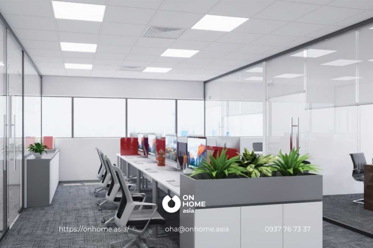 Thiết kế nội thất văn phòng phong cách tối giản
