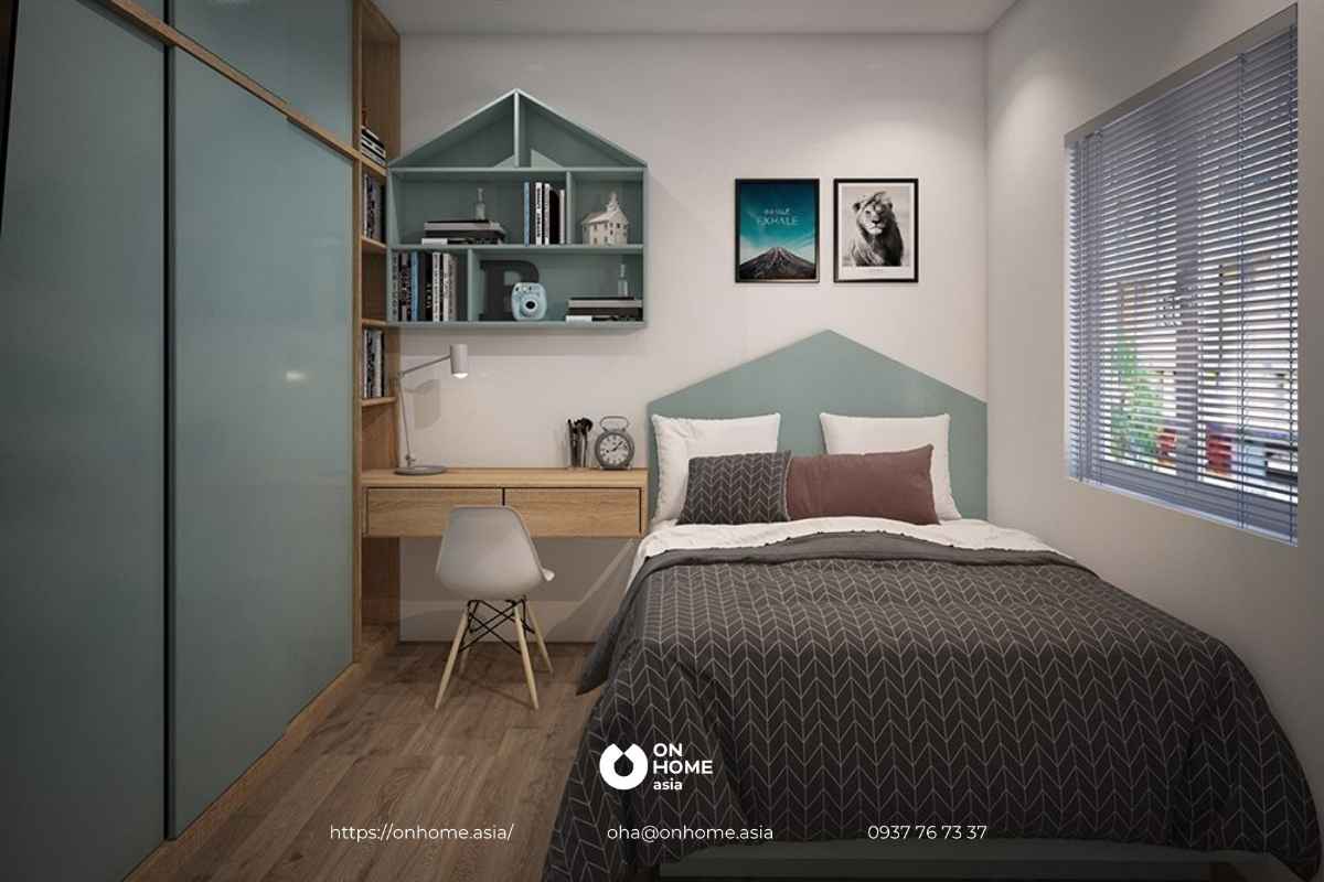 Thiết kế phòng ngủ 15m2 cho bé trai