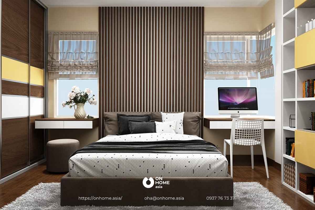 Thiết kế phòng ngủ 15m2 cho vợ chồng