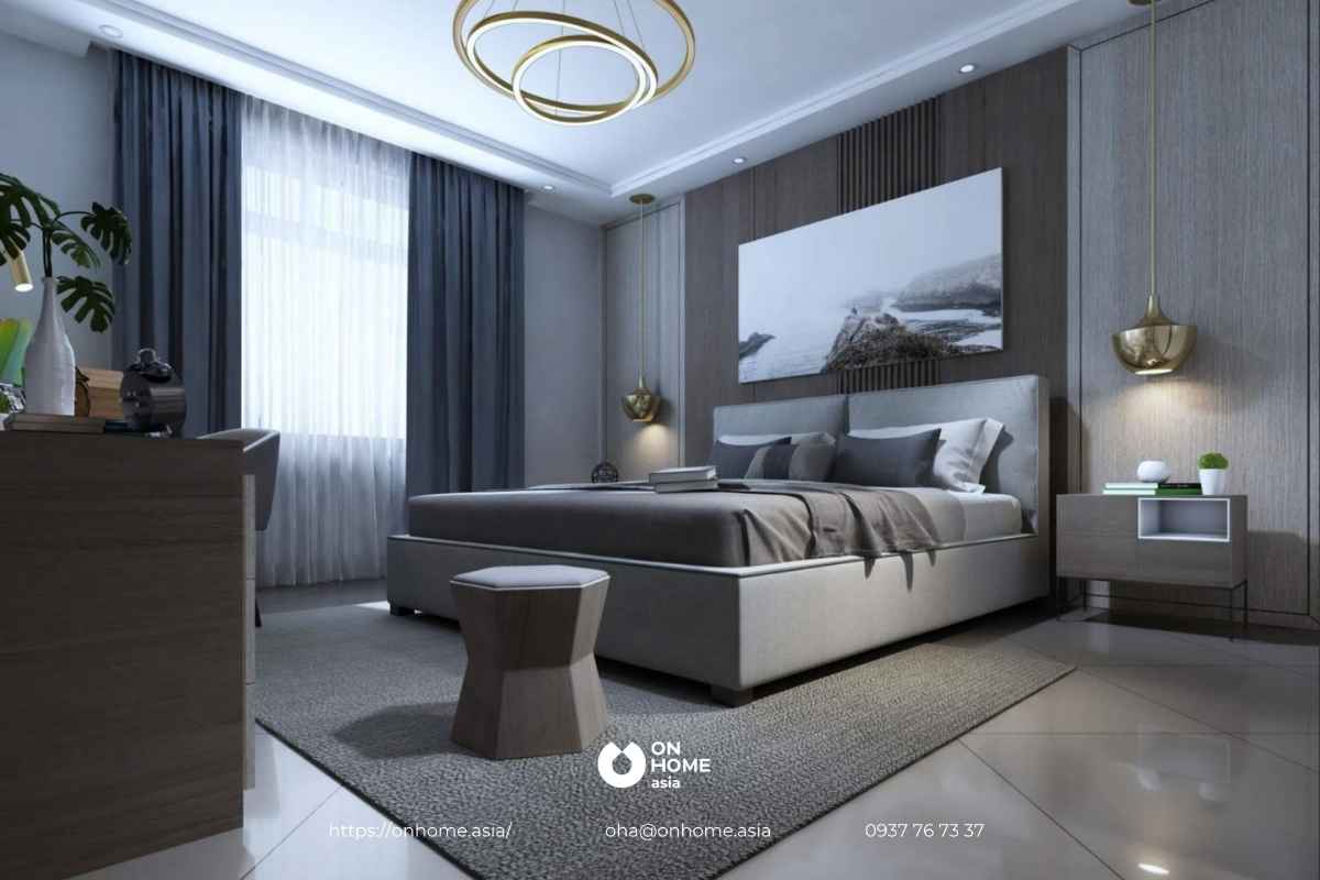 Thiết kế phòng ngủ 15m2 cho vợ chồng