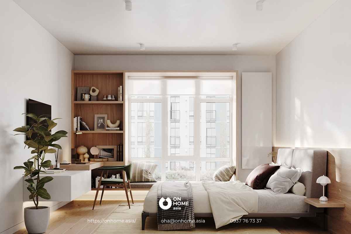 Thiết kế phòng ngủ 15m2 theo phong cách tối giản tinh tế