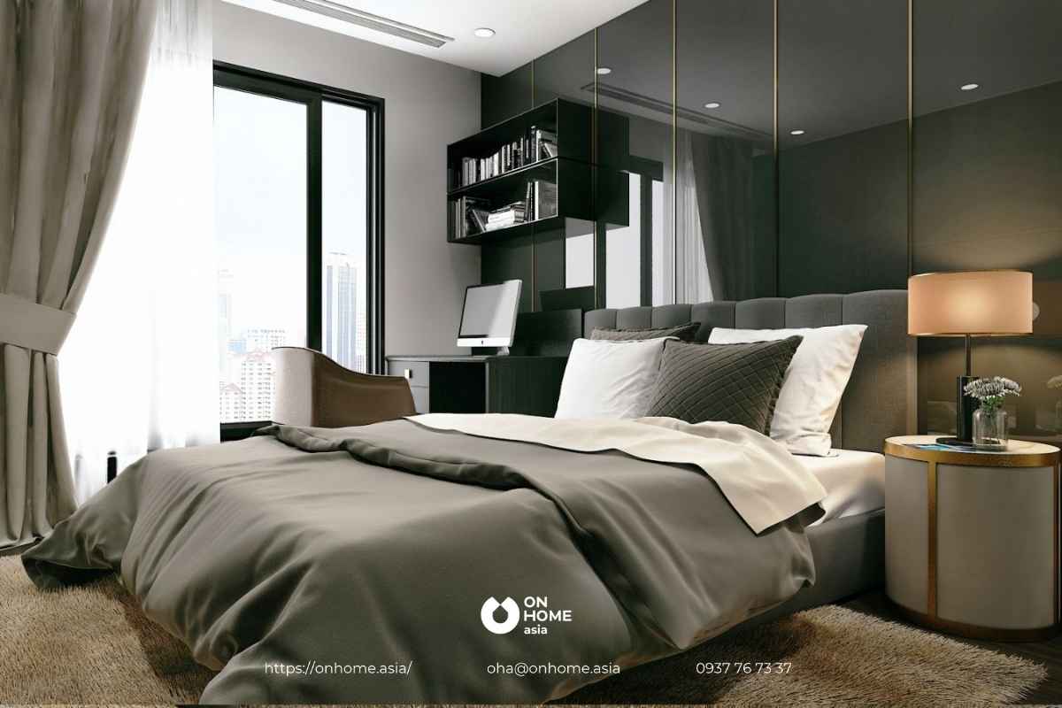 Thiết kế phòng ngủ 15m2 cho vợ chồng