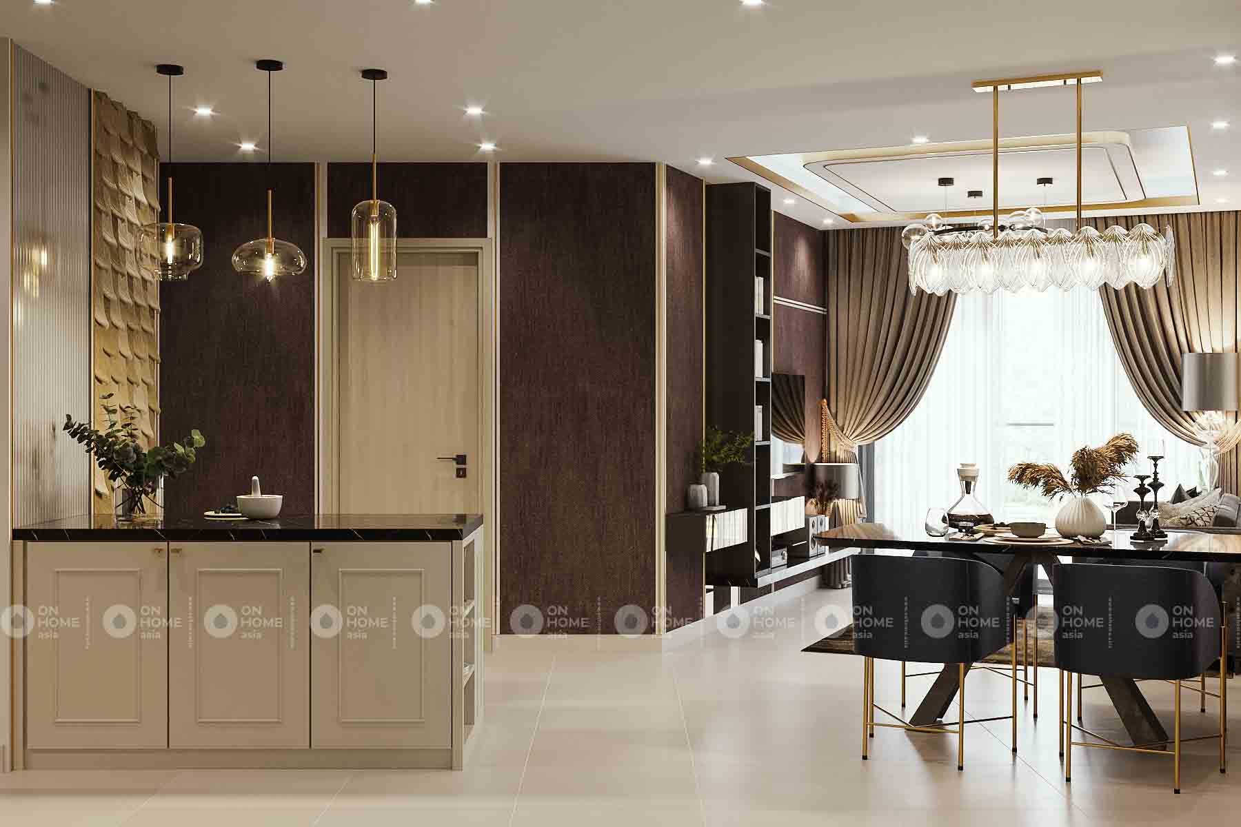 thiết kế nhà bếp compass one phong cách Luxury