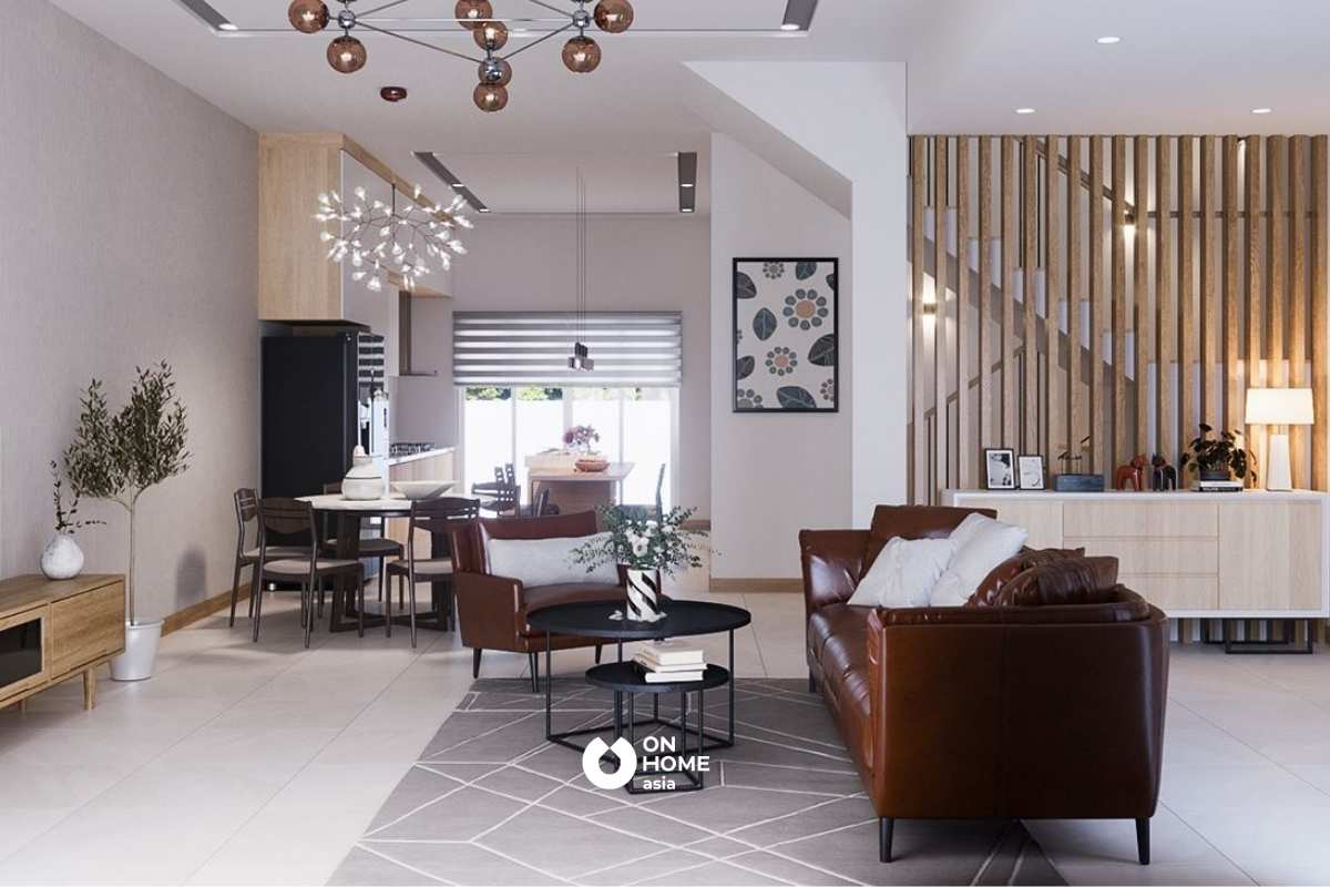 Nội thất đẹp của nhà phố anh Tuyến