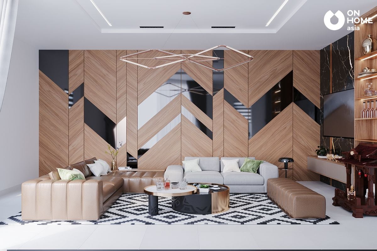 Interior design of Trung Tuyen's living room