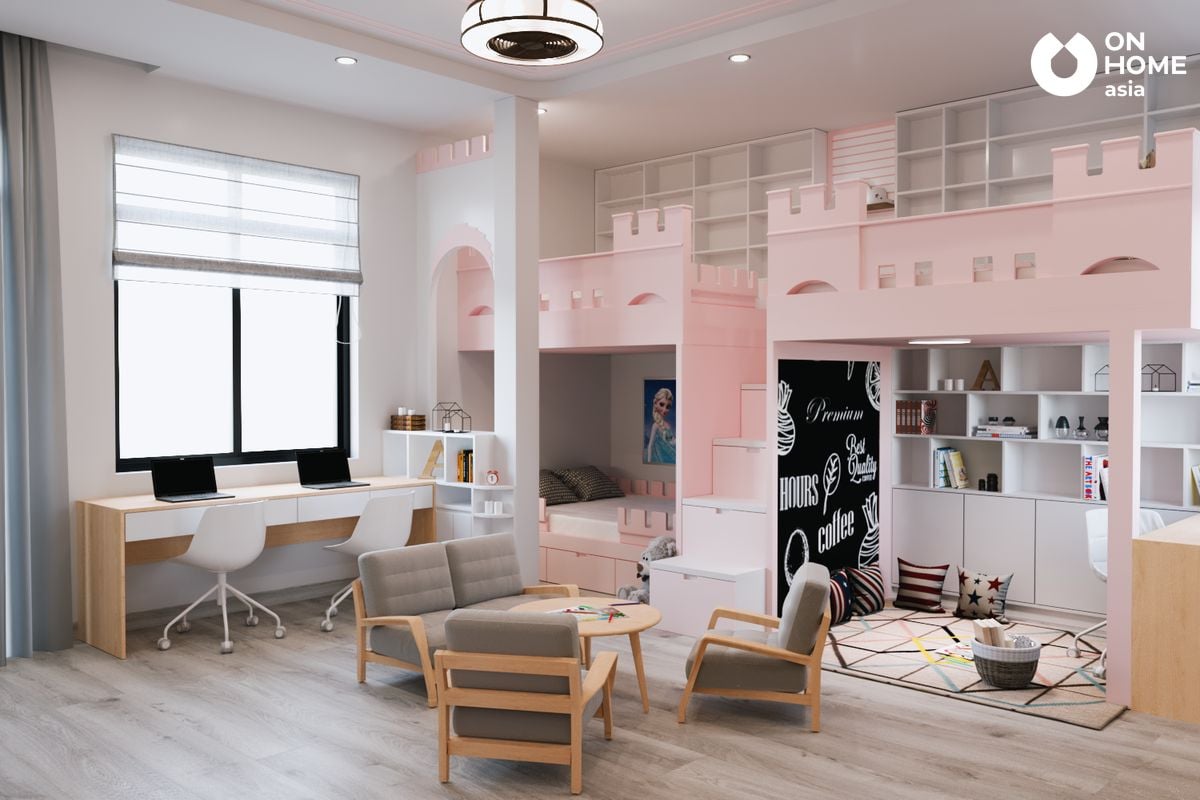 Children's bedroom furniture of the townhouse