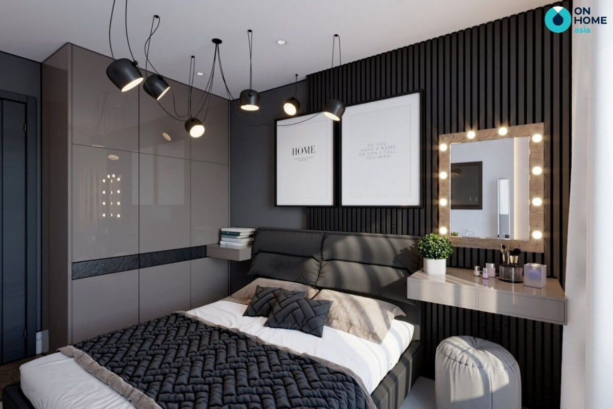 thiết kế phòng ngủ 20m2 thông thoáng